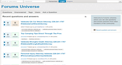 Desktop Screenshot of forumsuniverse.com