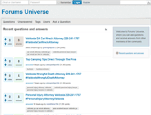 Tablet Screenshot of forumsuniverse.com